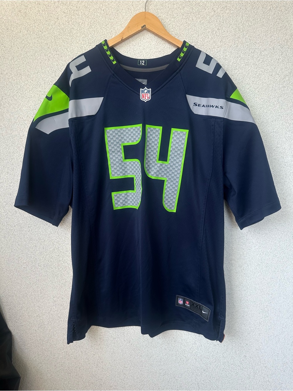 Nike Seattle Seahawks Bobby Wagner #54 NFL On Field Jersey Men’s XXL